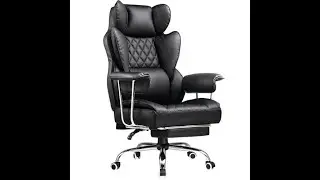 COMHOMA Big and Tall Gaming Chair With Footrest Review - Pros & Cons - big and tall office chair