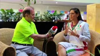 Fernando Schwartz entrevista a Fernanda Gonz&aacute;lez JCC Veracruz2014 - TVM&Aacute;S