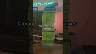 closing 40 Xbox games at once #xbox #xboxlive #retrogaming #retrogameroom #videogamecollector