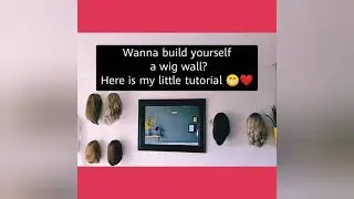 How to build a wig wall #tutorial  #shorts #wigs