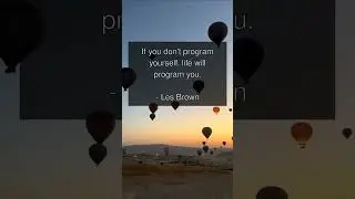 Success starts with: If you don't program yourself, life 🚀