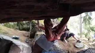 Ilari Kelloniemi almost climbs Hypergravity 8B