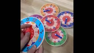 Children Montessori Wooden Clock Toys