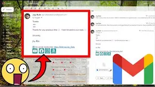 How To Add Social Media Logos With Links To Gmail Signature