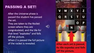 Rocket Math Online Game: Passing set congratulations