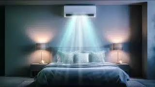 Air Conditioner White Noise for Deep Sleep ❄️ Relaxing AC Sound All Night, No Ads