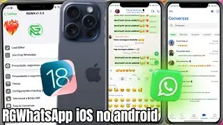 SAIU 🥳 RGWHATSAPP IOS ESTILO IPHONE NO ANDROID ATUALIZADO 🤩 EMOJIS IOS + TEMA IOS | COM SEU N&Uacute;MERO