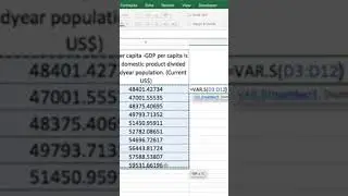 Find🙃 Sample Variance in Excel #shorts #microsoftexcel #shortvideo #business #finance #statistics