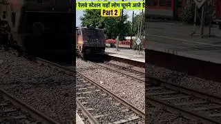 Okhla railway station crossing full speed train ❤️🇮🇳😱#railwayjourney #railway #train #shortvideo