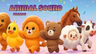MW Sensory & Story - Animal Sound Parade 🐶 | Learn Animal Names & Sounds | 3D Animated Nursery Rhyme