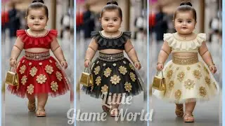 Babies glamed in colourful designing.#babyfashionshow #babyoutfits # little Glame World 
