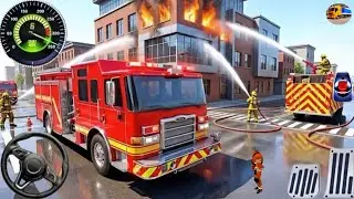 Fire Truck City Rescue 911 Simulator Emergency - Mobil Balap Truck Simulator Android Gameplay
