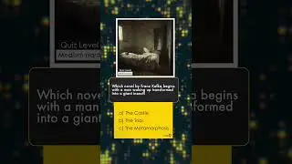 Which Kafka novel begins with a man transformed into a giant insect | Lit Quiz #shorts