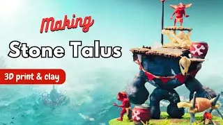 Making Stone Talus of Zelda Tears of the Kingdom [3D print & clay]
