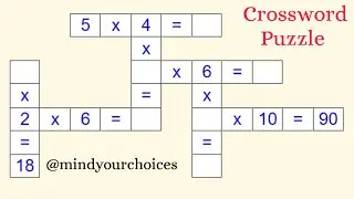crossword puzzle in maths | maths crossword puzzle
