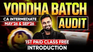 CA Inter May'26 | Introduction to Audit | Demo Class | CA Shantam Gupta