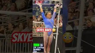 Her reaction at the end 😅 #gymnast #gymnastics #olympics #olympic #bars #sports #sport #fails #win