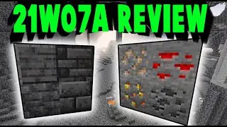 1.17 Minecraft Update (21w07a Review) | Grimstone Tiles, New Ore Location and Cave Gen!