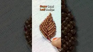 😍 sugar bead leaf design part-2| aari blouse designs in tamil #shors #aari #tamil