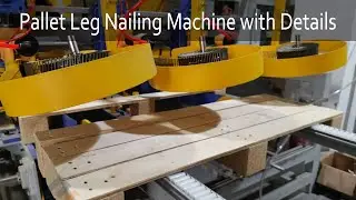 Automatic pallet legs nailing machine