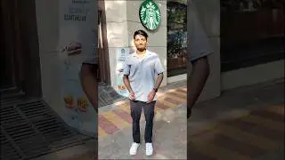 Trying Starbucks for first time! 😂 #shorts #vlog