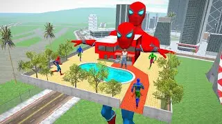 Giant Colourful Spider-Man Vs Franklin &ndash; INDIAN BIKES DRIVING 3D 