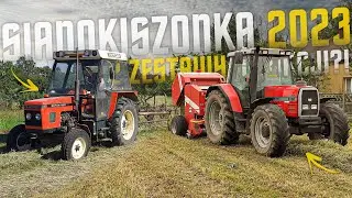 ☆Sianokiszonka 2023 U Bambra!?☆2 Zestawy W Akcji!?☆Massey Ferguson 6180 & Zetor 5211☆Gr Szewczyk☆