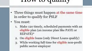 Understanding Student Loans Module 8 - Public Service Loan Forgiveness