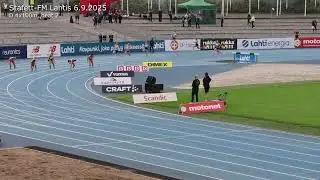 Stafett-FM D 4x100m heat 2 Lahtis 2025