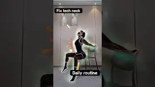 Fix tech neck exercise for beginner #techneck #neckexercise