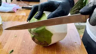 Old Coconut Cutting | Coconut Peeling Skill | Coconut cutting No.38 | Oddly Satisfying ASMR