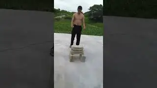 temashiwari (breaking) breaking 2 REAL cement blocks