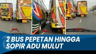 RIBUT! Bus Setia Negara Vs Madona Pepetan hingga Sopir Adu Mulut di Jalan