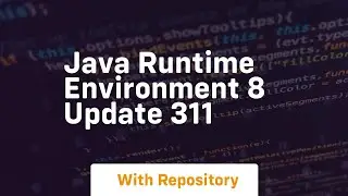 java runtime environment 8 update 311