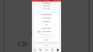 How to HIDE PROFILE in VINA app?