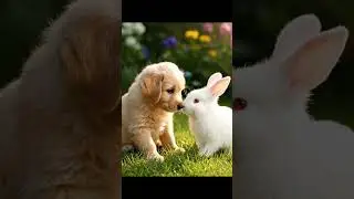 [EN] Puppy Meets Bunny &mdash; The Cutest First Encounter Ever 🐶🐰💞[KR] 강아지와 토끼의 첫 만남 &mdash; 세상에서 가장 귀여운 순간 💕☀️