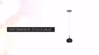 Low Voltage Pendant with SphereEtched Glass - elitefixtures.com