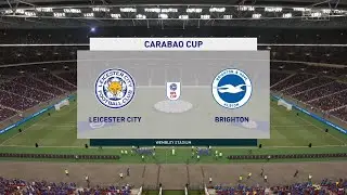 ⚽ Leicester City vs Brighton ⚽ | Carabao Cup (27/10/2021) | Fifa 21