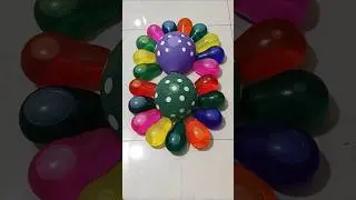Color Explosion! Popping Balloons in Style 💥🎈 #BalloonPop #ColorfulBalloons #SatisfyingVideo🔴🟢🔵