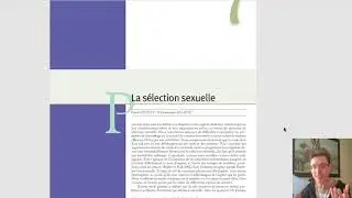 La Sélection Sexuelle - Biologie Evolutive, Chapitre 7