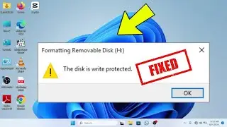 The Disk is Write Protected | How to Remove Write Protection From USB Pendrive or SD Card