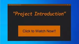 Python GUI Application (tkinter) - Introduction