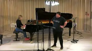 In studio for 