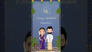 DIGITAL WEDDING INVITATION | KERALA THEME INVITE | DESTINATION DIGITAL WEDDING INVITE