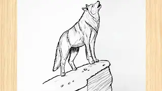 How to Draw a Realistic Wolf Step by Step | Easy Wolf Drawing Tutorial