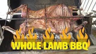 🔥 How to BBQ a Whole Lamb on Coal | Traditional Lamb Roast Recipe | Outdoor Cooking in Style 🐑