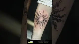 AWESOME Sun Tattoo Designs! #customtattoodesigns #customtattoo #halfsleevedesigns