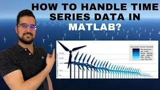 How to handle Time series data (mean energy produced by offshore wind farm) in MATLAB?