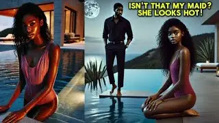 Millionaire Arrived Home Early and Saw His Maid Secretly Swimming in the Pool— He Burned with Desire
