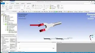 Harmonic analysis of a Fork | ANSYS